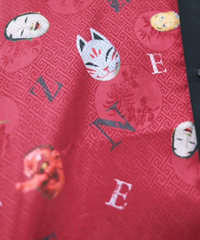 Japanese Mask Print Color Scheme Shirt