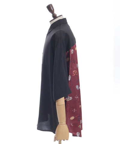 Japanese Mask Print Color Scheme Shirt