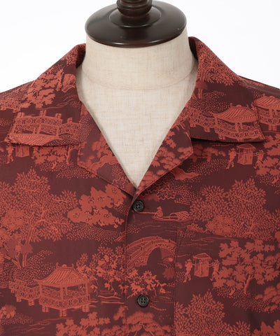 Edo Style Jacquard Short Sleeve Shirt