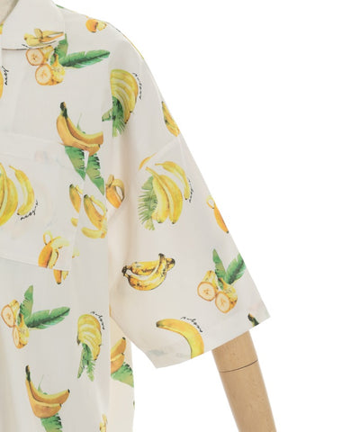 Banana Pattern Aloha Shirt