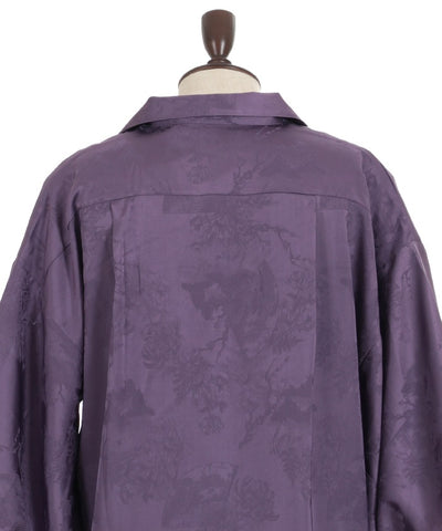 Hand Fan Jacquard Kimono Sleeve Shirt