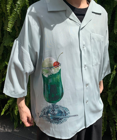 Melon Cream Soda Aloha Shirt