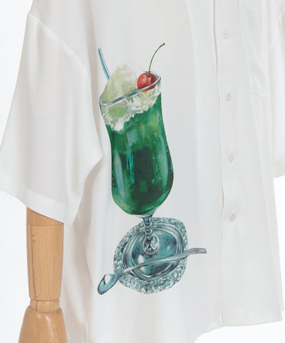 Melon Cream Soda Aloha Shirt