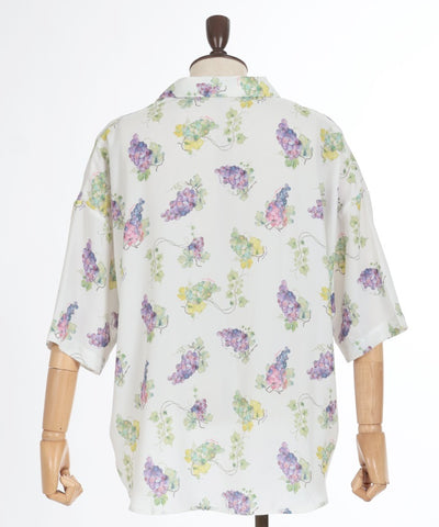 Grape Print Aloha Shirt