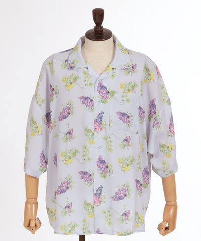 Grape Print Aloha Shirt