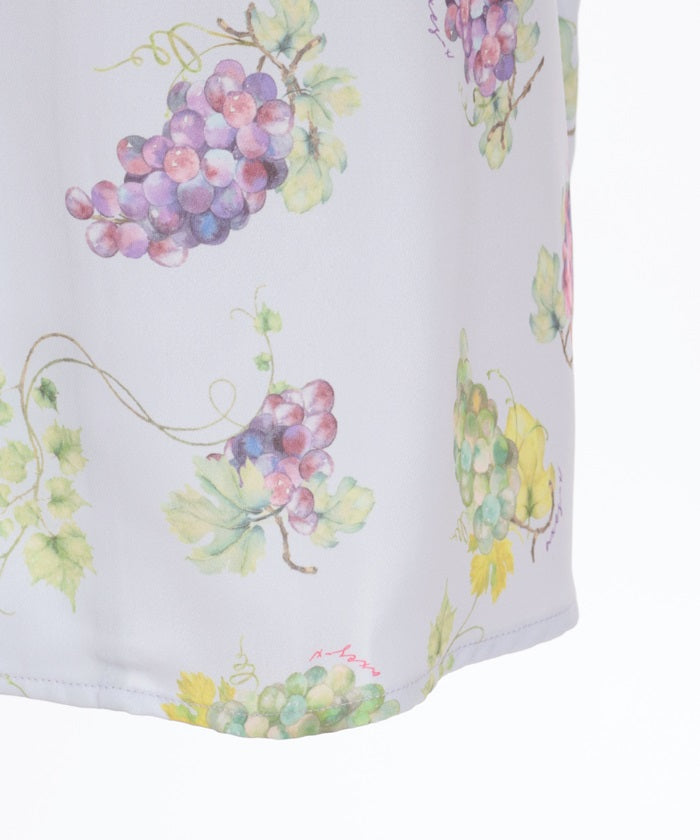 Grape Print Aloha Shirt