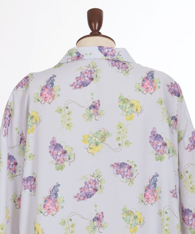 Grape Print Aloha Shirt