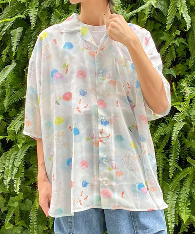 Ennichi Water Balloon Pattern Shirt