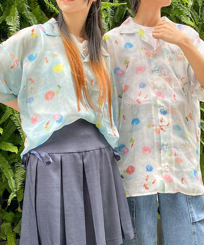 Ennichi Water Balloon Pattern Shirt