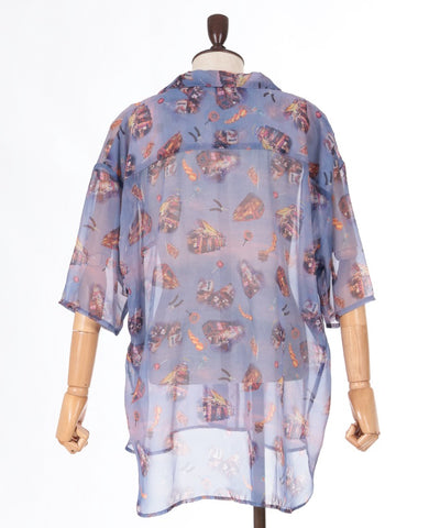 Japanese Festival Stalls Pattern Shirt