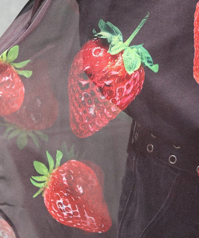 Strawberry Print Sheer Shirt