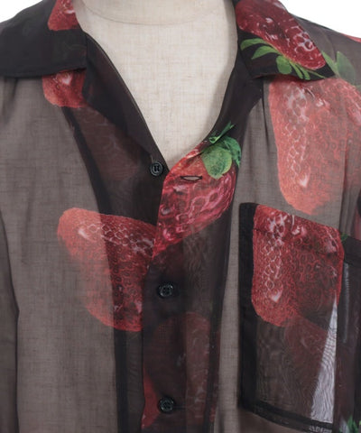 Strawberry Print Sheer Shirt