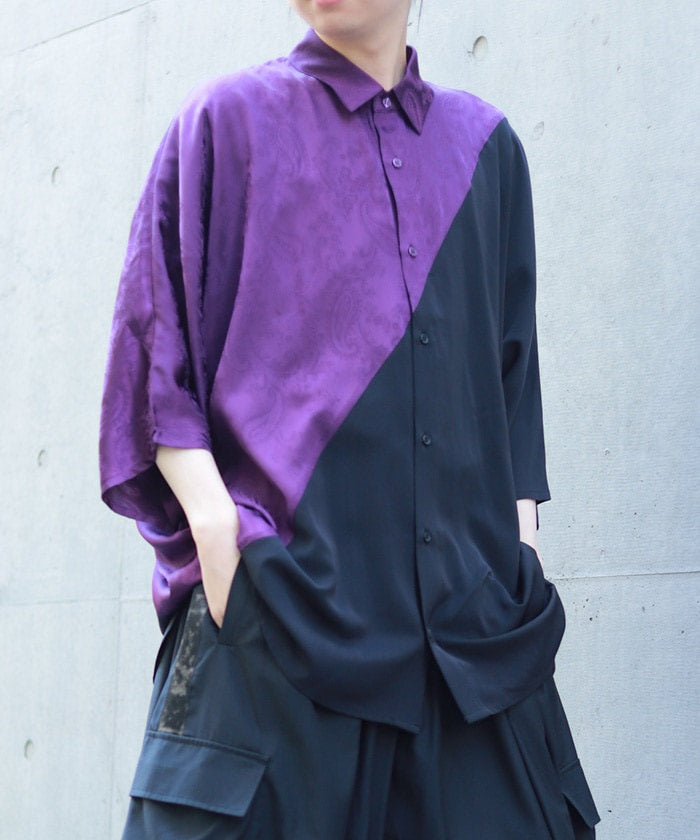 Bias Panel Dolman Shirt
