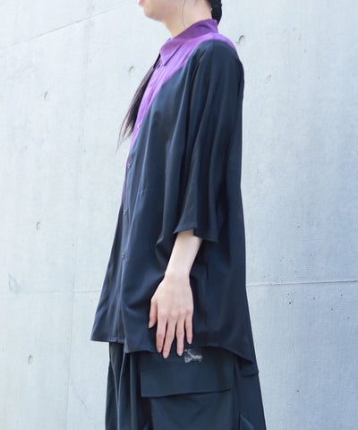 Bias Panel Dolman Shirt
