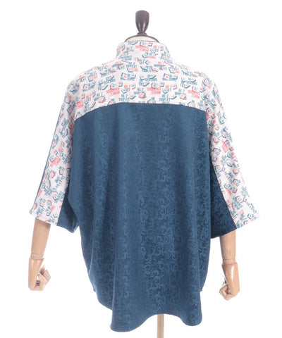 Mahjong Tiles Print Chinese Shirt