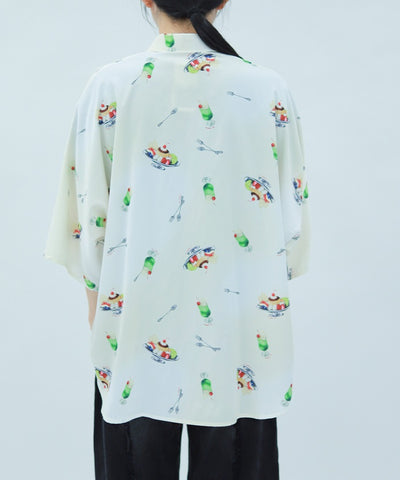 Pudding A La Mode Pattern Short Sleeve Shirt
