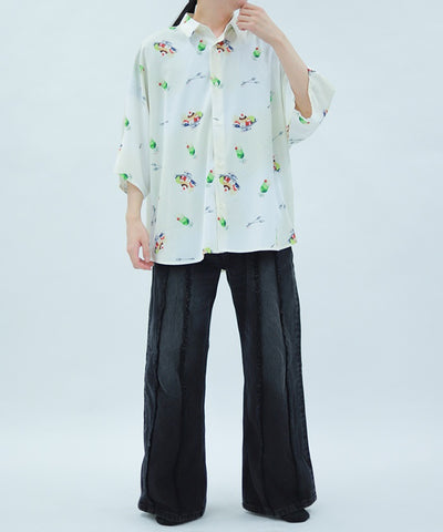 Pudding A La Mode Pattern Short Sleeve Shirt