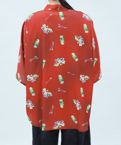 Pudding A La Mode Pattern Short Sleeve Shirt