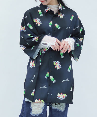 Pudding A La Mode Pattern Short Sleeve Shirt
