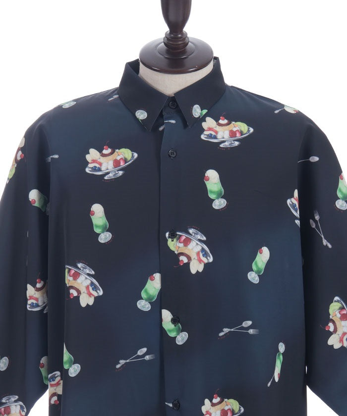 Pudding A La Mode Pattern Short Sleeve Shirt