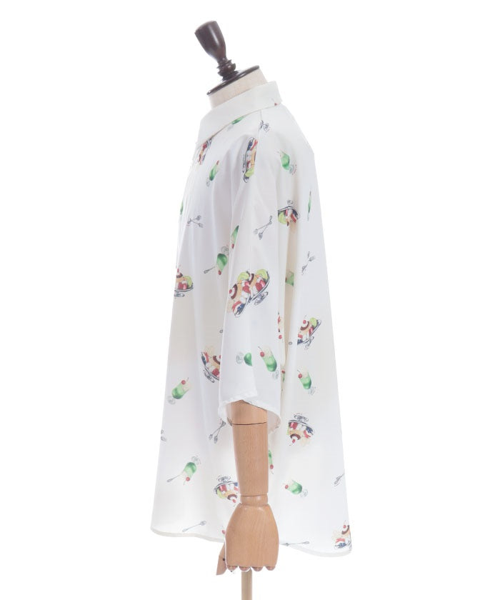Pudding A La Mode Pattern Short Sleeve Shirt