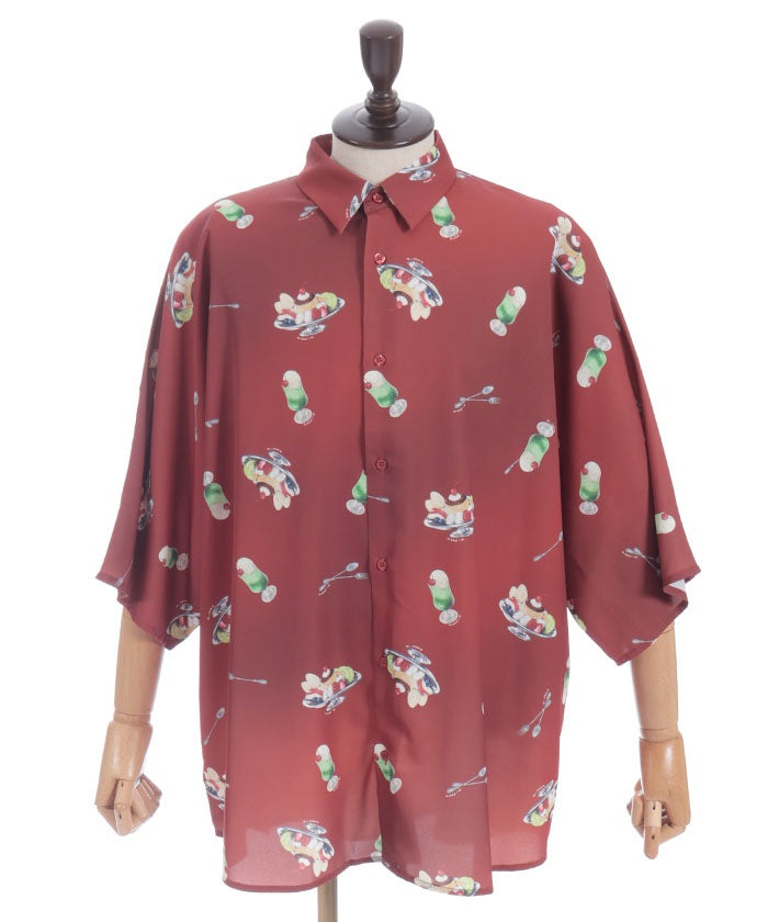 Pudding A La Mode Pattern Short Sleeve Shirt
