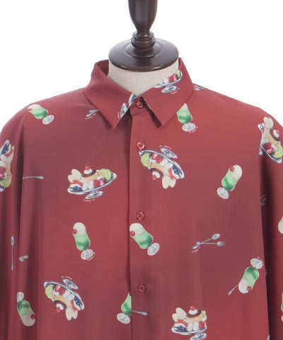 Pudding A La Mode Pattern Short Sleeve Shirt