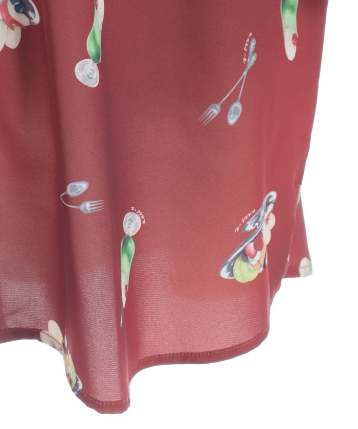 Pudding A La Mode Pattern Short Sleeve Shirt
