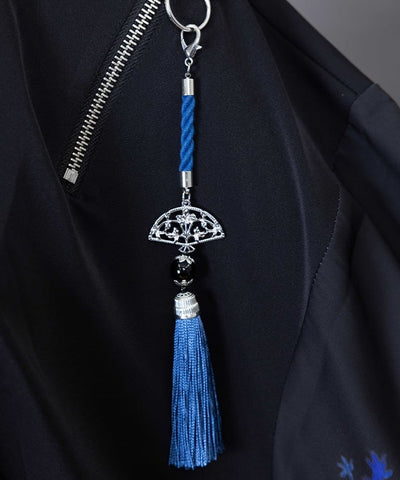 Autumn Leaves & Folding Fan Japanese Sleeve Shirt with Zip