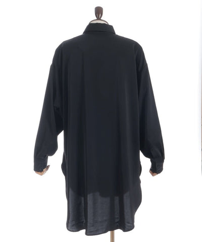 Snake & Lotus Embroidery Long Shirt