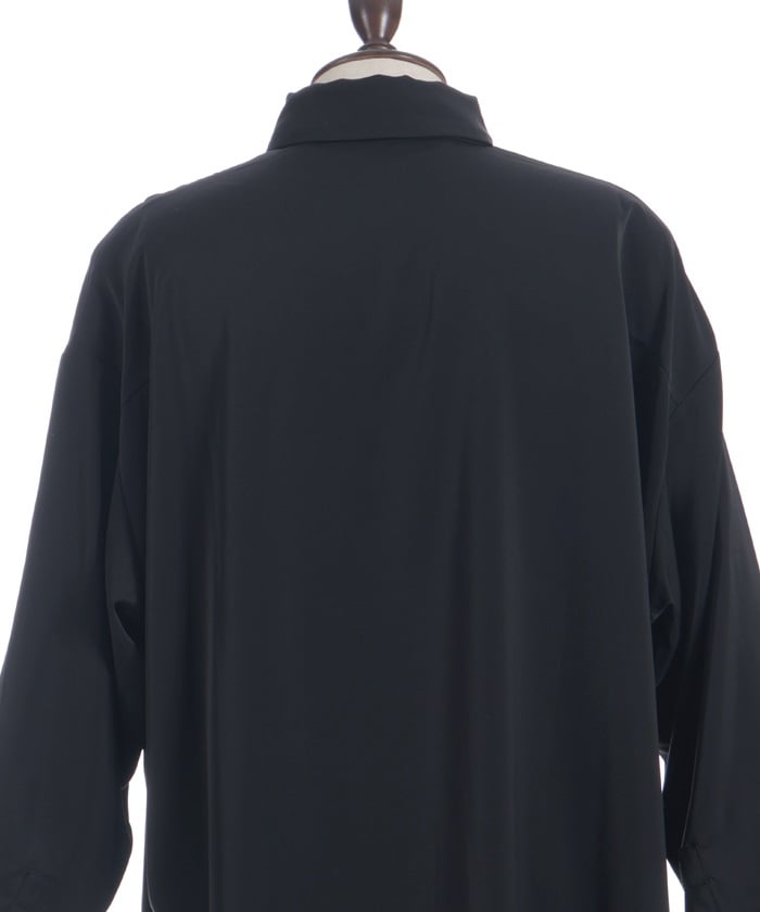 Snake & Lotus Embroidery Long Shirt