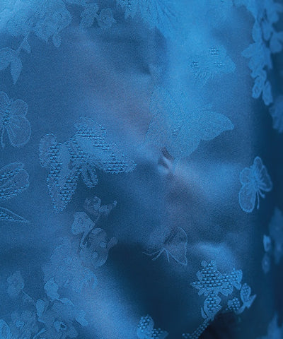 Butterfly Embroidery Jacquard Shirt