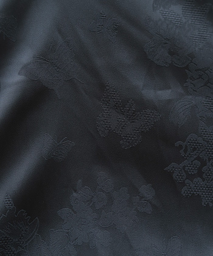 Butterfly Embroidery Jacquard Shirt