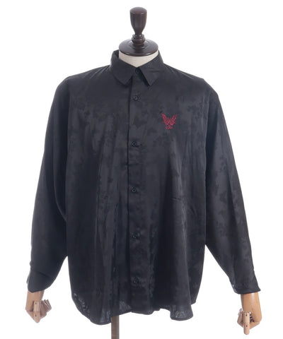 Butterfly Embroidery Jacquard Shirt