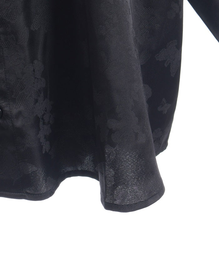Butterfly Embroidery Jacquard Shirt