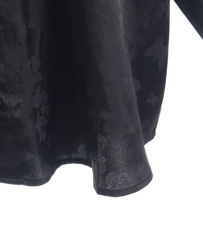 Butterfly Embroidery Jacquard Shirt