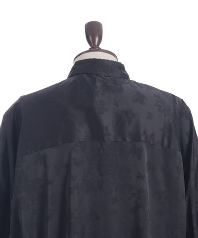 Butterfly Embroidery Jacquard Shirt