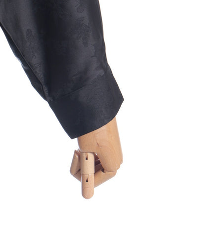 Butterfly Embroidery Jacquard Shirt