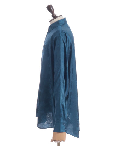 Butterfly Embroidery Jacquard Shirt