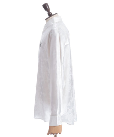 Butterfly Embroidery Jacquard Shirt