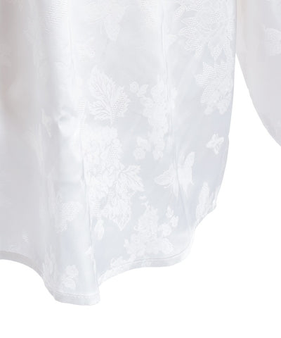 Butterfly Embroidery Jacquard Shirt