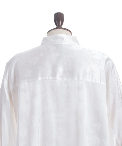 Butterfly Embroidery Jacquard Shirt