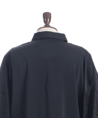 Hanafuda Embroidery Japanese Sleeve Shirt