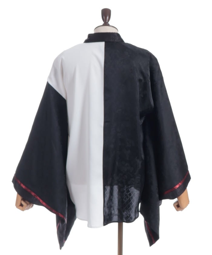 Kabuki Embroidery Japanese Sleeve Shirt