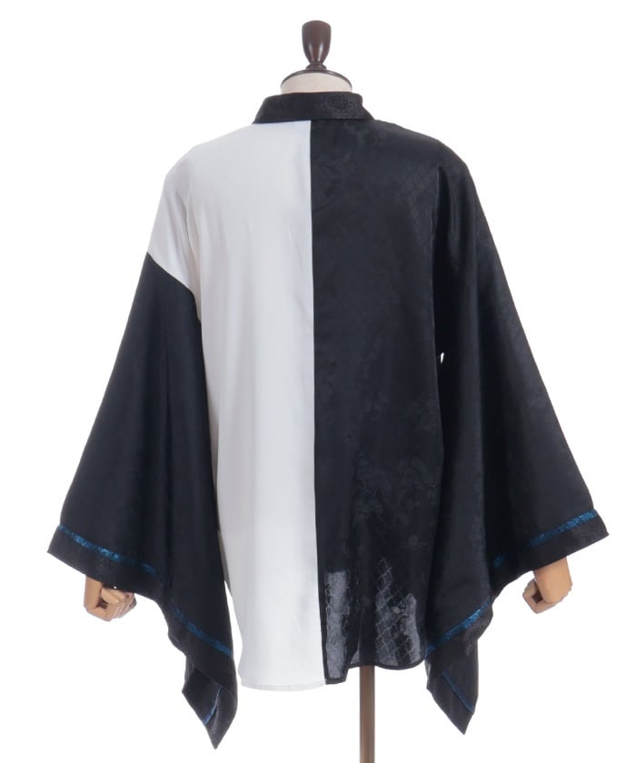Kabuki Embroidery Japanese Sleeve Shirt