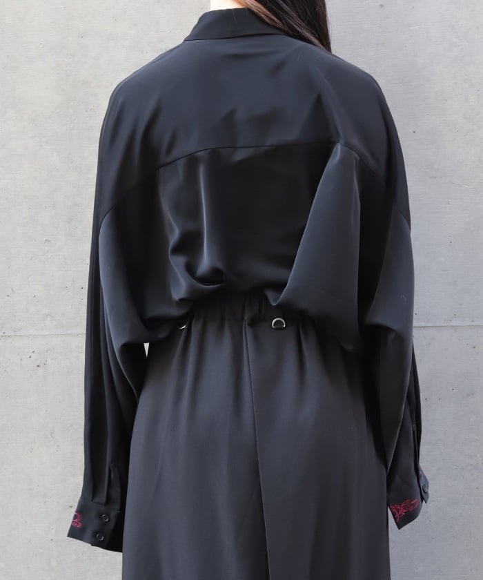 Lotus Embroidery Shirt