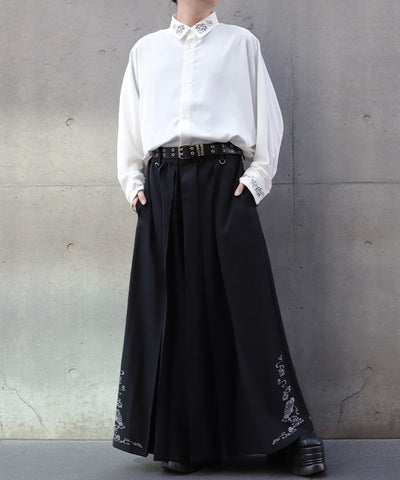 Lotus Embroidery Shirt