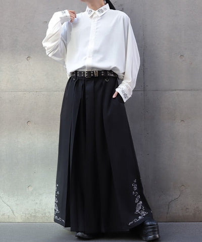 Lotus Embroidery Shirt