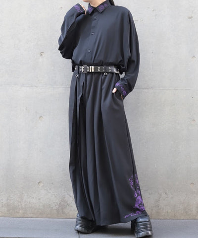 Lotus Embroidery Shirt