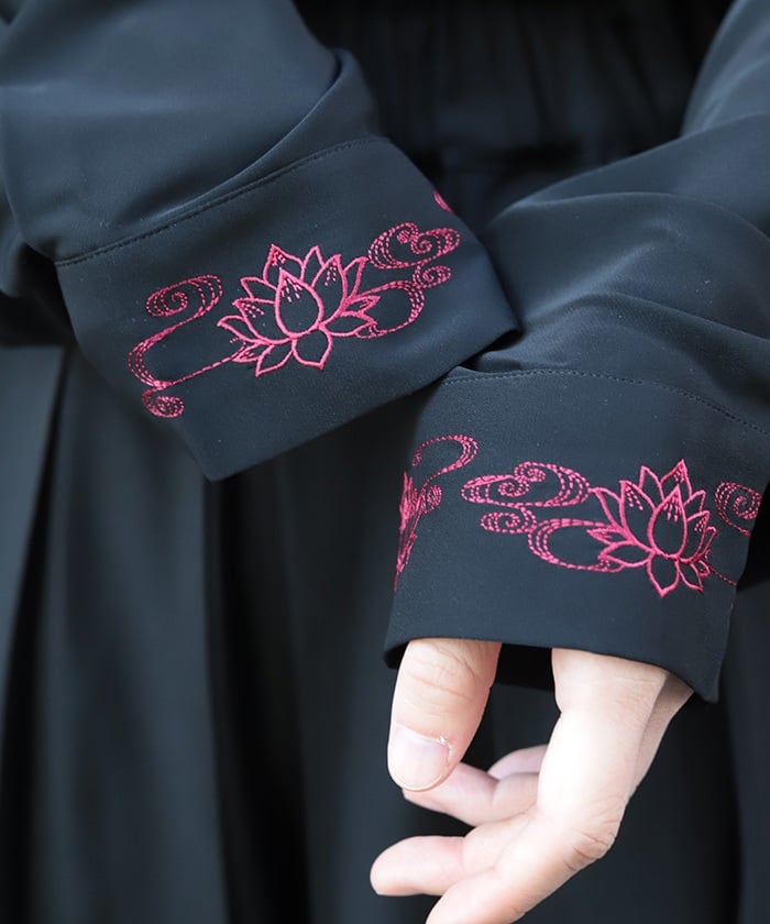 Lotus Embroidery Shirt